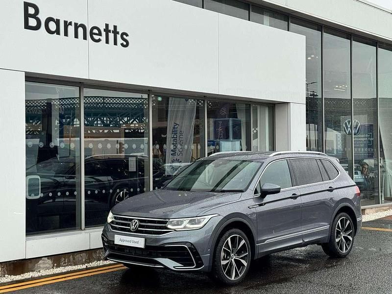 Grey Used 2024 VW Tiguan Allspace R-line SUV | £36,499 (Expensive) - Image 1/4