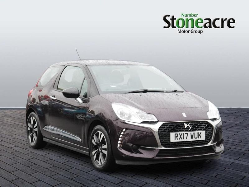 Mauve/purple Used 2017 DS Automobiles DS3 Chic Hatchback | £5,495 (Fair price) - Image 1/2