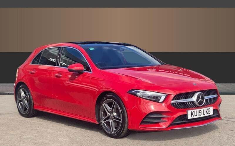Red Used 2019 Mercedes A220 AMG Line Premium Plus Hatchback | £18,009 (Fair price) - Image 1/4