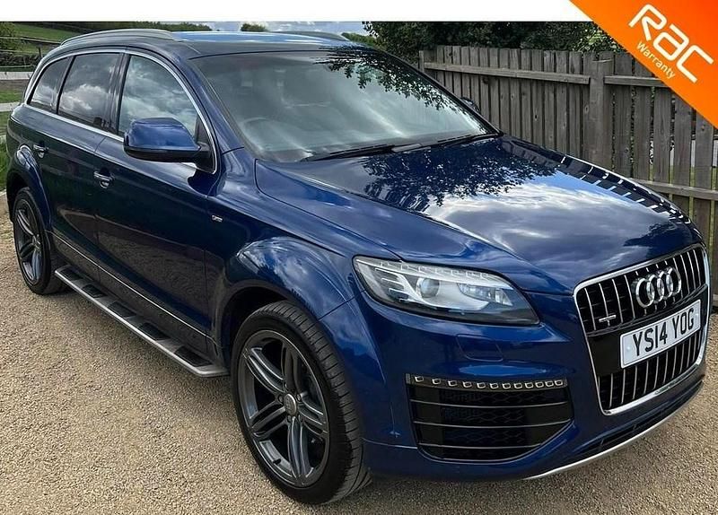 Blue Used 2014 Audi Q7 S-Line SUV | £12,995 (Fair price) - Image 1/3