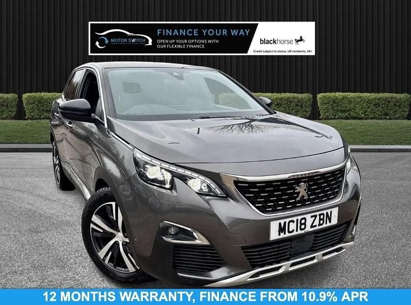 Used Peugeot 3008 GT-line 130 HP (95 kW) 2018 Grey Hatchback