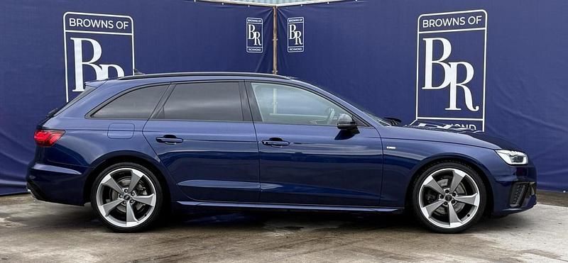 Used Audi A4 Black Edition 150 HP (110 kW) 2021 Blue Estate