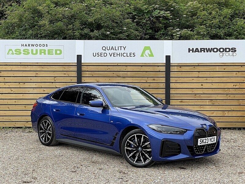 Blue Used 2023 BMW i4 M Sport Sedan | £31,290 (Good price) - Image 1/4
