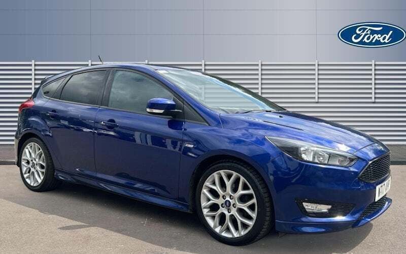 Blue Used 2017 Ford Focus ST-Line Hatchback | £7,167 (Good price) - Image 1/4