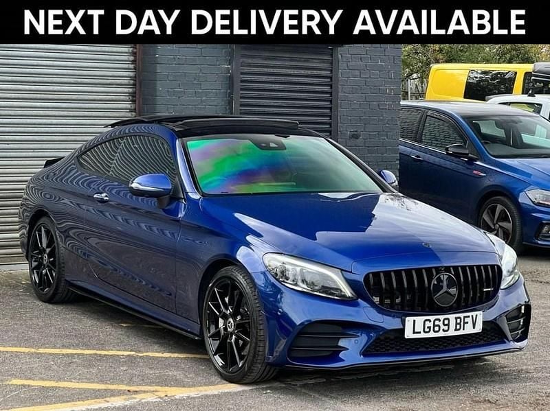 Blue Used 2019 Mercedes C300 AMG line Coupe | £18,995 (Fair price) - Image 1/3