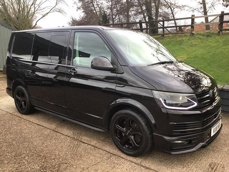 Used VW T6 Sportline 204 HP (150 kW) 2018 Black Van