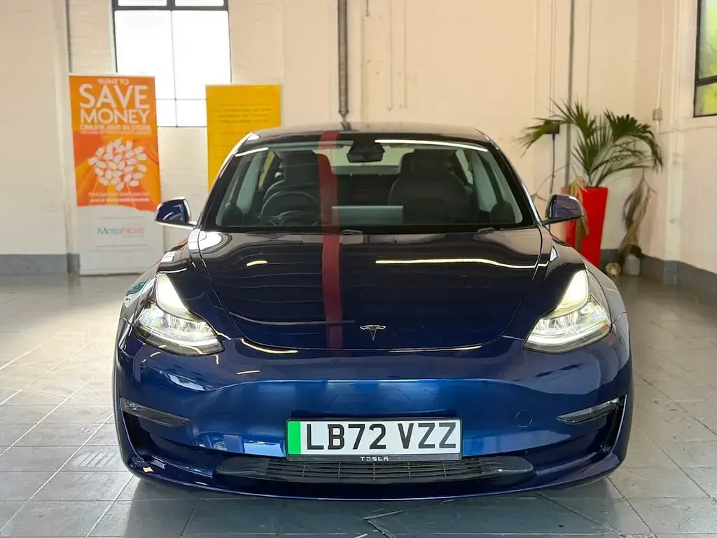 Used Tesla Model 3 Long Range AWD 366 kW (498 HP) 2022 Blue Sedan