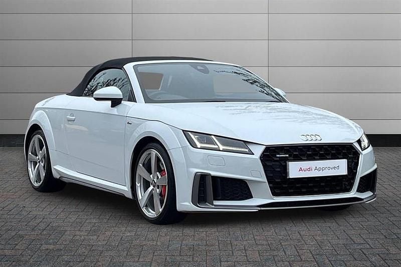 Glacier white Used 2019 Audi TT S-Line Cabriolet | £26,550 (Expensive) - Image 1/4