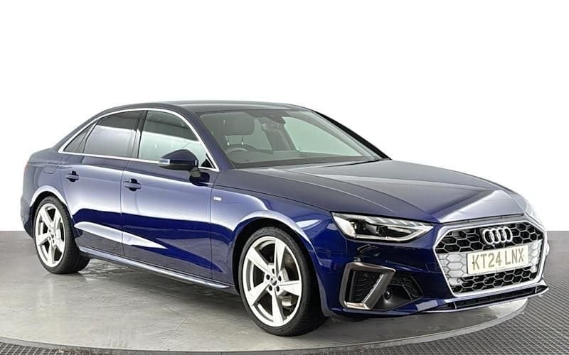 Used Audi A4 S-Line 150 HP (110 kW) 2024 Blue Sedan