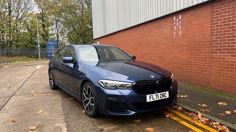 Blue Used 2021 BMW 520 M Sport | £25,995 (Fair price) - Image 1/4