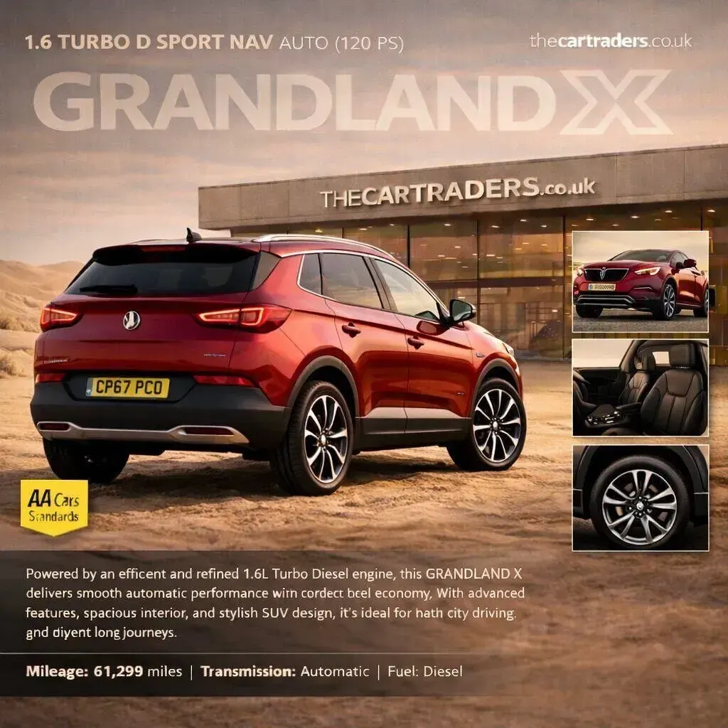 Second-hand Vauxhall Grandland X Sport 120 CP (88 kW) 2018 Roșu SUV