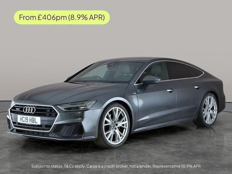 Grey Used 2019 Audi A7 Sportback S-Line Hatchback | £21,841 (Fair price) - Image 1/3