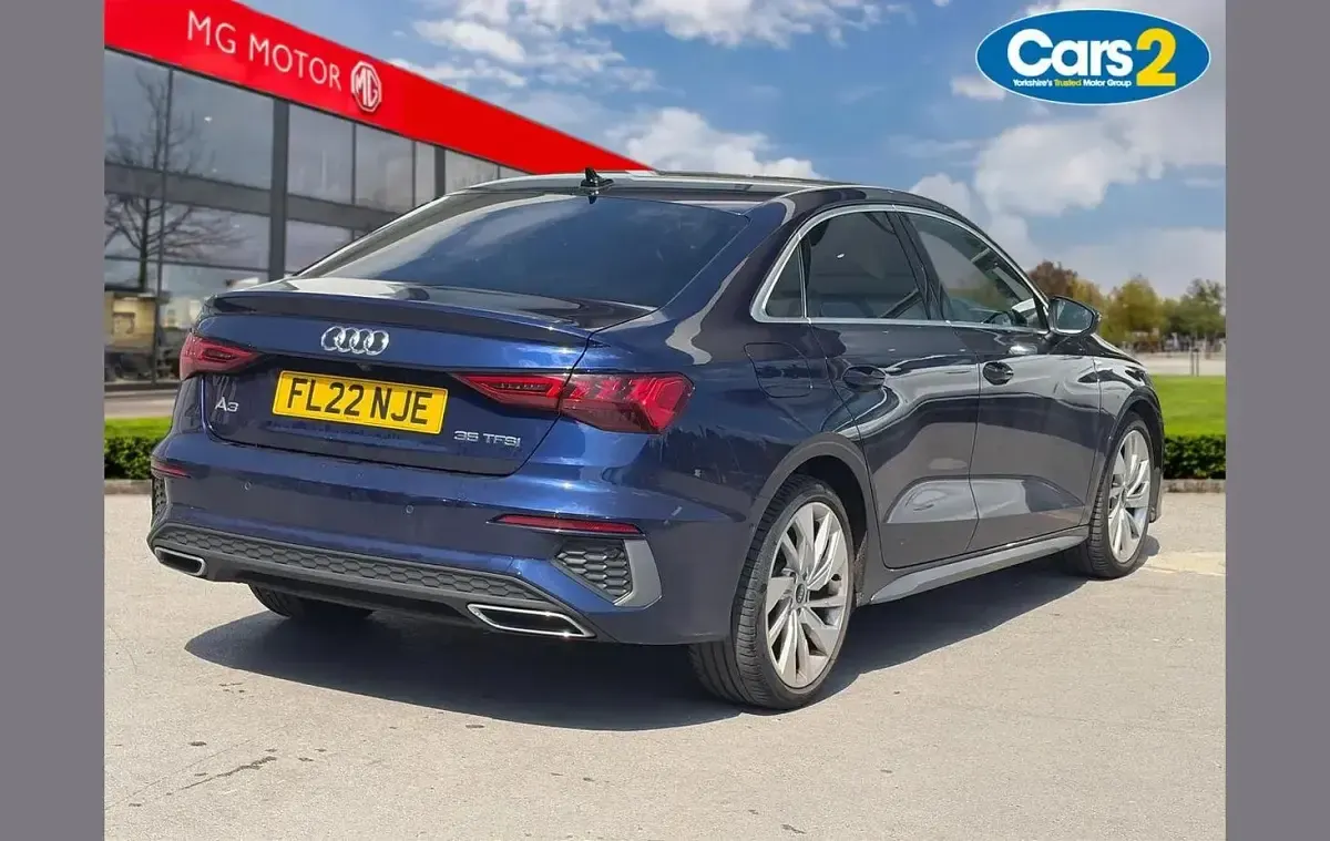 Used Audi A3 S-Line 190 HP (139 kW) 2022 Blue Sedan