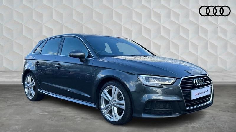 Used Audi A3 S-Line 150 HP (110 kW) 2018 Grey Sedan
