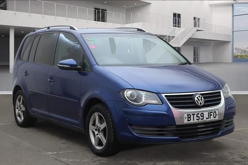 Used VW Touran Match 105 HP (77 kW) 2010 Blue MPV