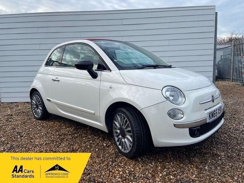 Used Fiat 500C Lounge 69 HP (50 kW) 2015 White Cabriolet