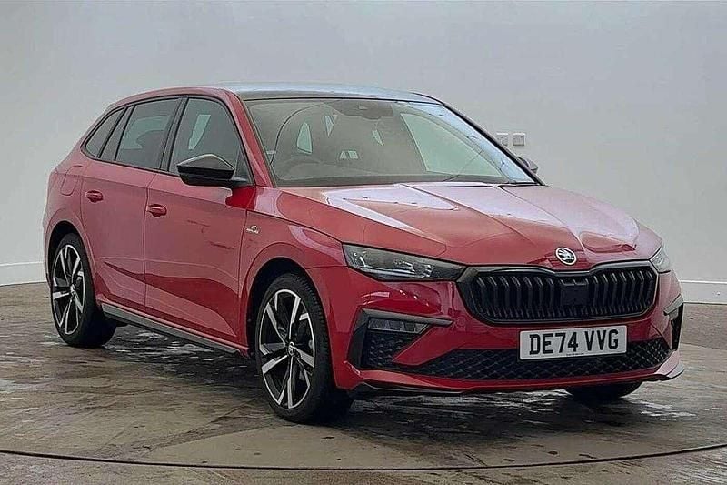 Velvet red metallic Used 2025 Skoda Scala Monte Carlo Hatchback | £19,480 (Fair price) - Image 1/4