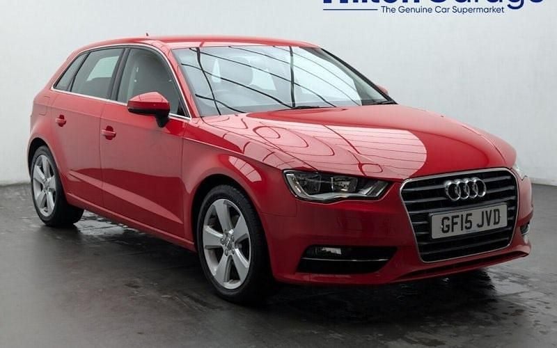 Used Audi A3 Sportback Sport 125 HP (91 kW) 2015 Red Hatchback