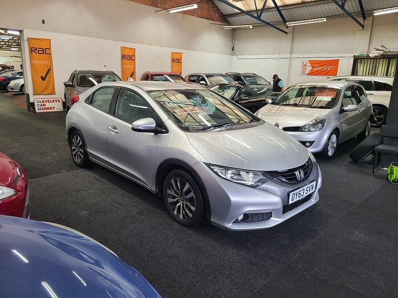 Silver Used 2013 Honda Civic EX Hatchback | £4,950 (Fair price) - Image 1/4