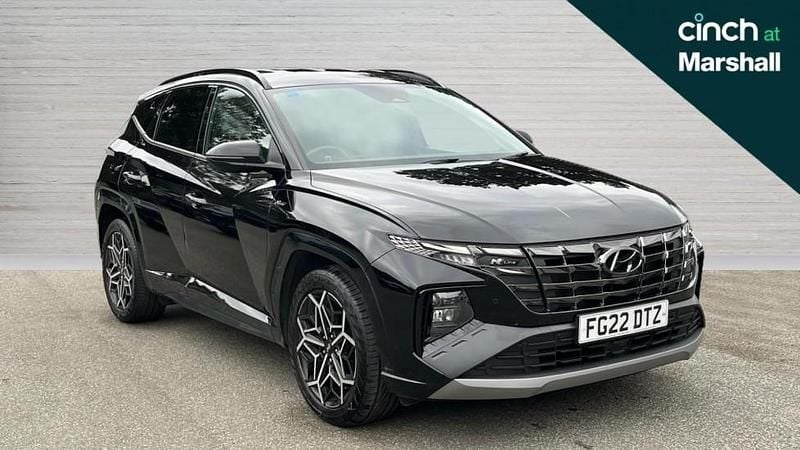 Black Used 2022 Hyundai Tucson N Line SUV | £18,632 (Fair price) - Image 1/4
