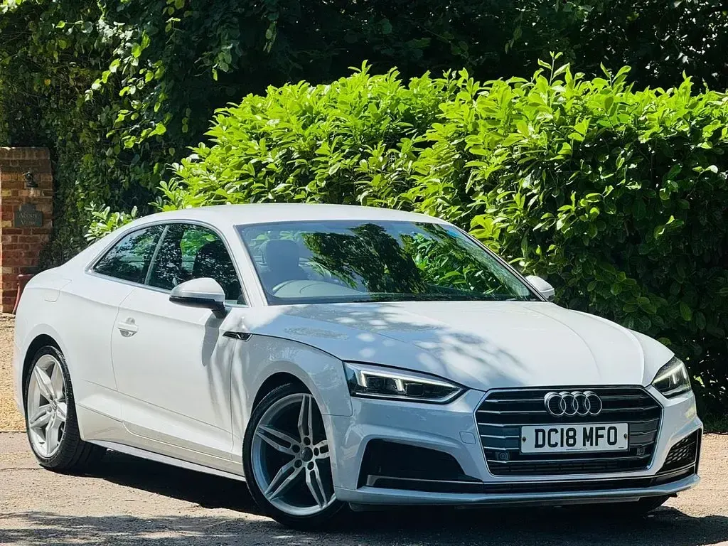 Used Audi A5 S-Line 190 HP (139 kW) 2018 White Coupe