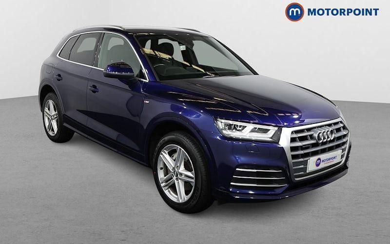 Blue Used 2020 Audi Q5 S-Line SUV | £26,149 (Fair price) - Image 1/4