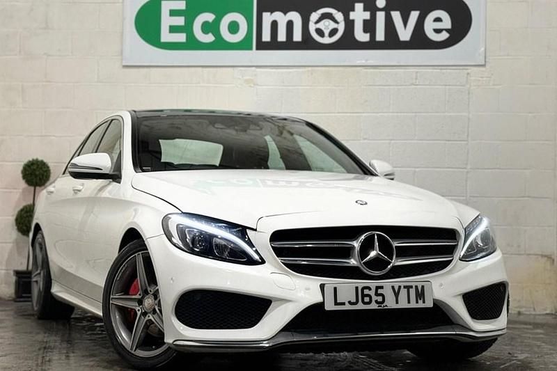 Used Mercedes C200 AMG line 184 HP (135 kW) 2015 White Sedan