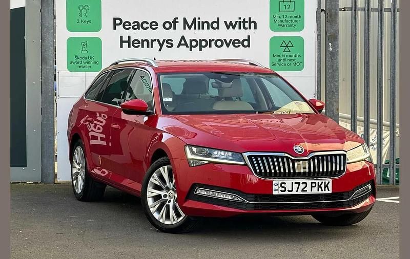 Used Skoda Superb SE L 147 HP (108 kW) 2022 Velvet red metallic Estate