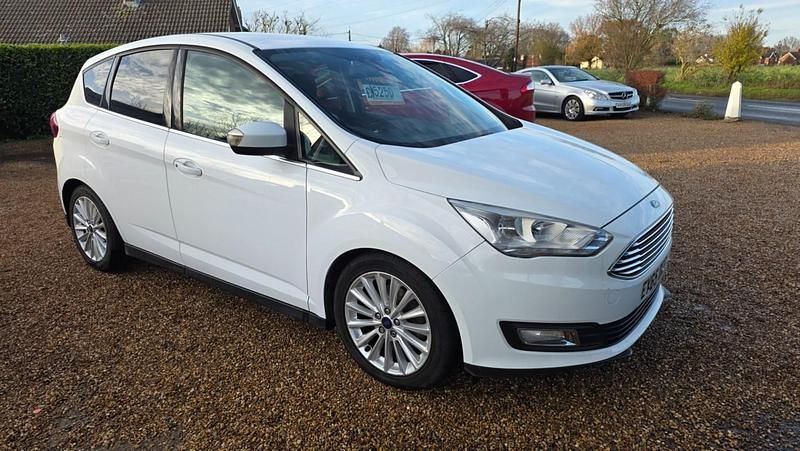 White Used 2015 Ford C-MAX Titanium MPV | £5,250 (Fair price) - Image 1/4
