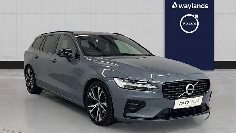 Grey Used 2022 Volvo V60 R-Design Estate | £20,601 (Good price) - Image 1/4