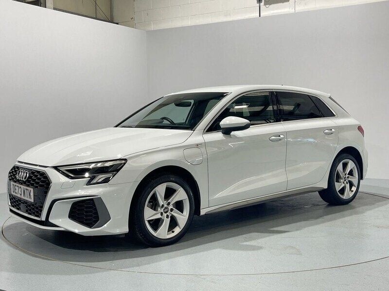 White Used 2023 Audi A3 Sportback e-tron S-Line Sedan | £23,999 (Fair price) - Image 1/4