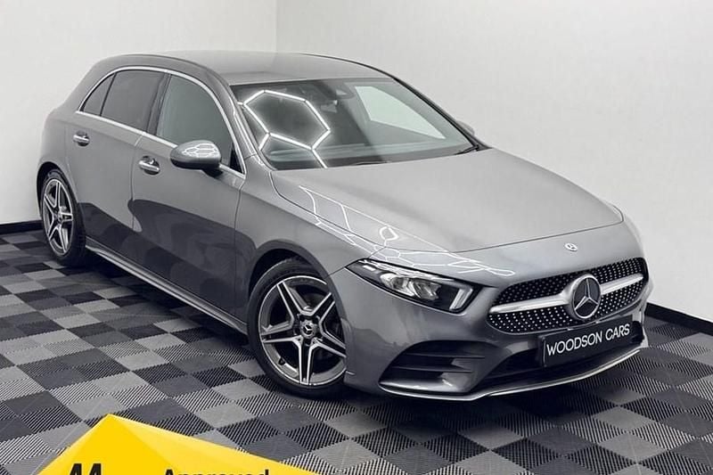 Used Mercedes A200 AMG line 163 HP (119 kW) 2018 Grey Hatchback