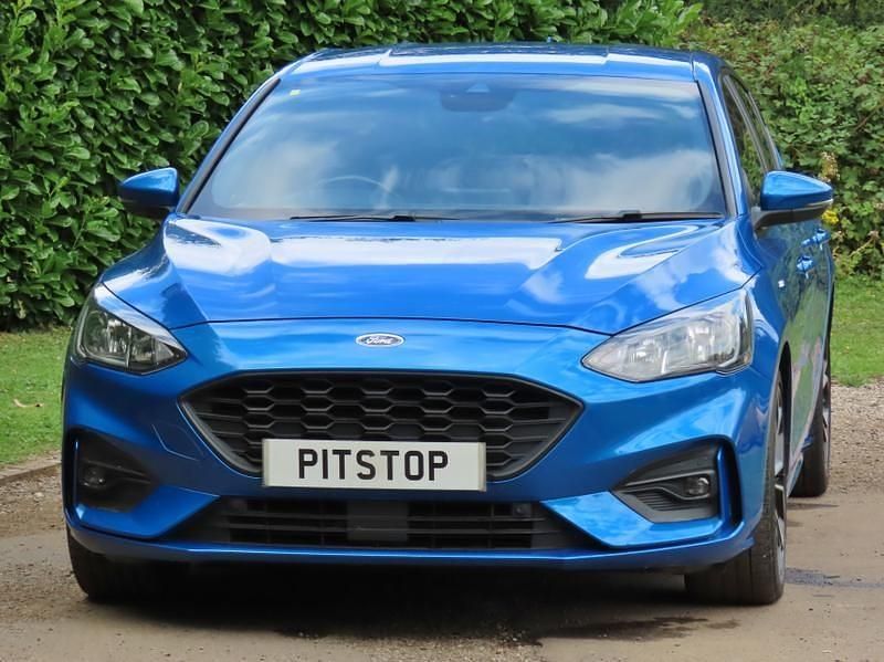 Blue metallic Used 2019 Ford Focus ST-Line X Hatchback | £10,500 (Fair price) - Image 1/3