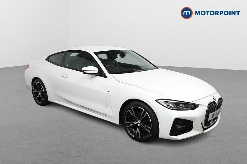 White Used 2021 BMW 420 M Sport Coupe | £24,599 (Fair price) - Image 1/4