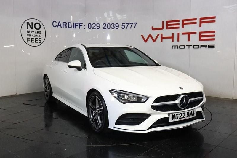 White Used 2022 Mercedes CLA180 AMG line Sedan | £23,488 (Good price) - Image 1/4