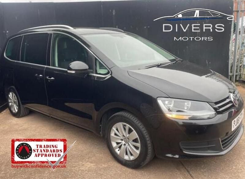 Black Used 2018 VW Sharan SE MPV | £12,495 (Fair price) - Image 1/4