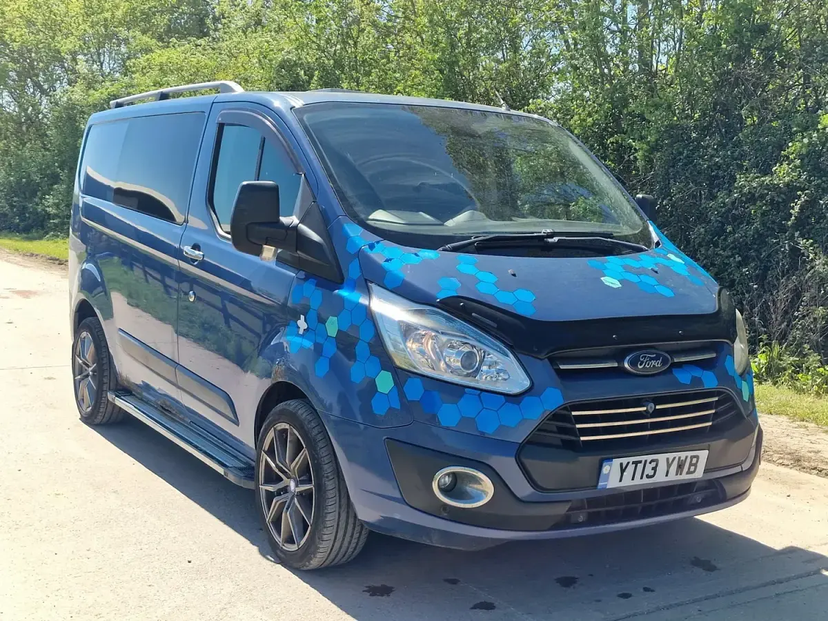 Usado Ford Transit Custom Trend 100 HP (73 kW) 2013 Azul Van
