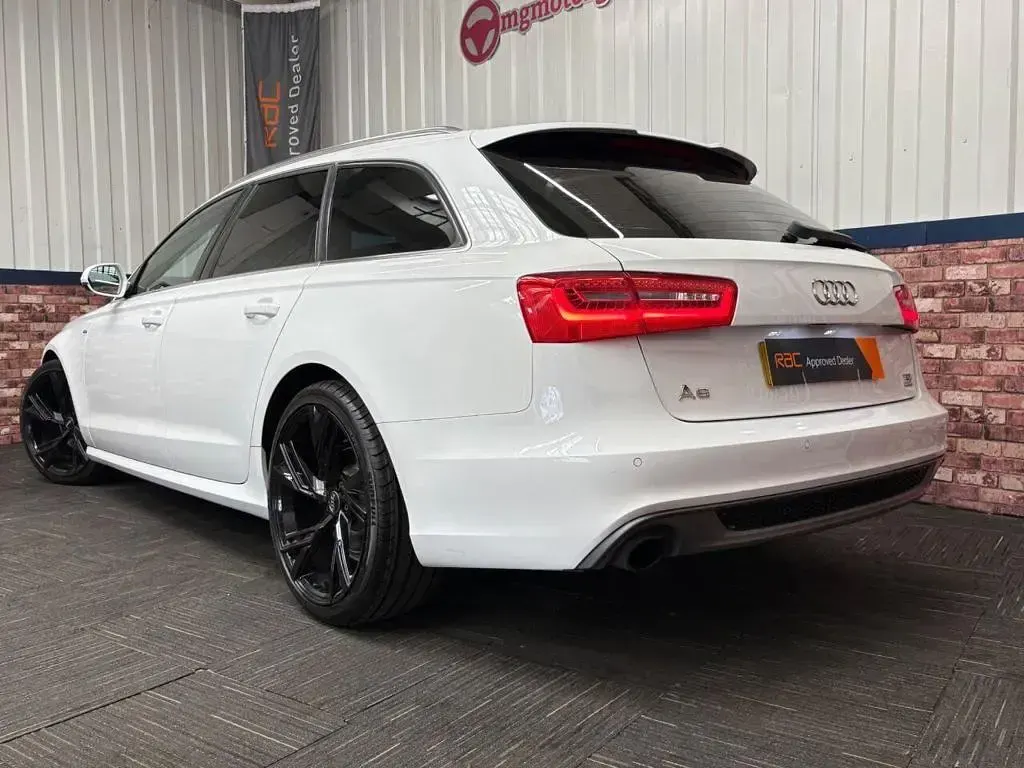 Used Audi A6 S-Line 190 HP (139 kW) 2014 White Estate