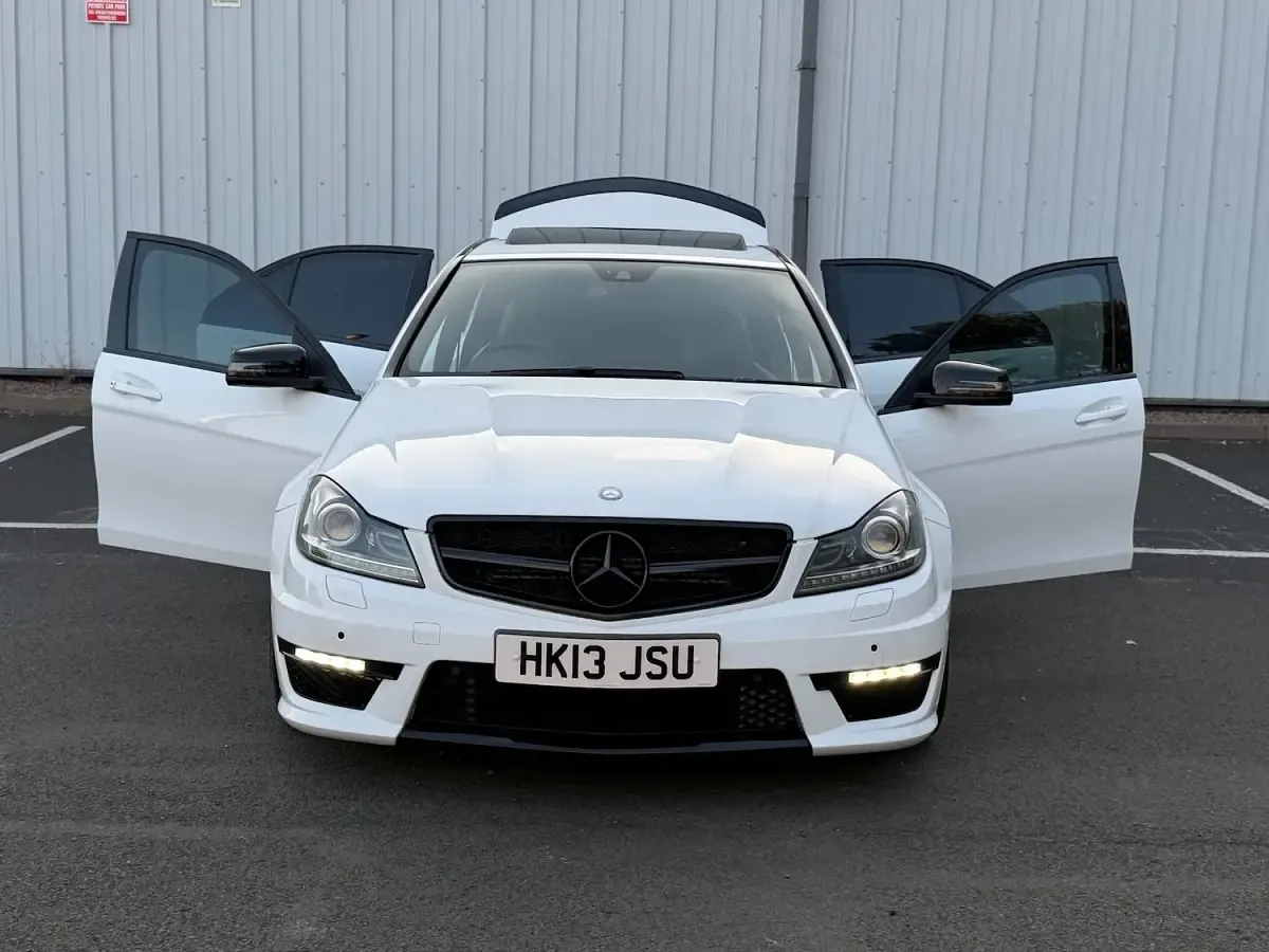 Used Mercedes C63 AMG AMG 2013 White Sedan
