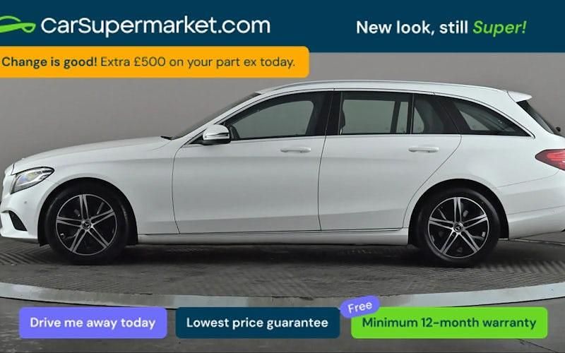 Used Mercedes C200 184 HP (135 kW) 2019 White Estate