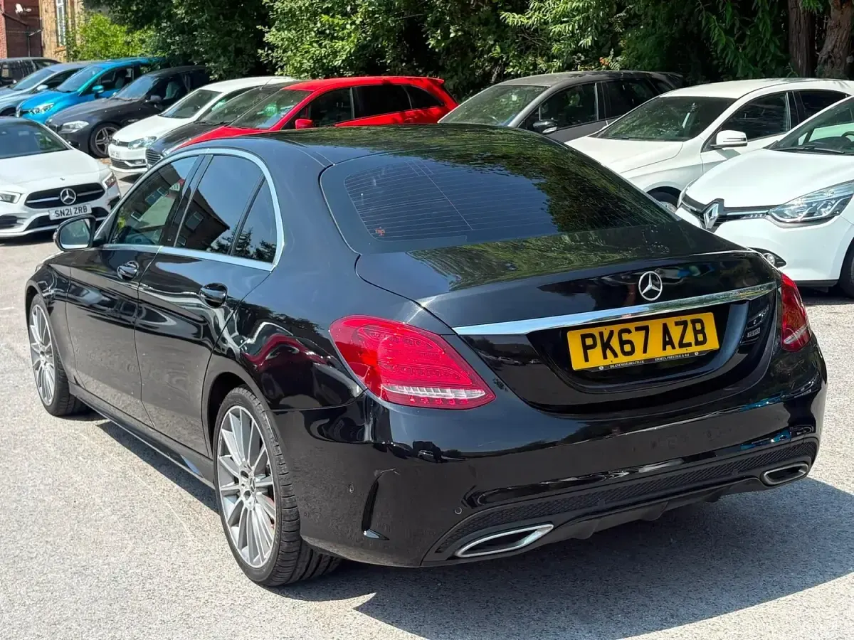 Used Mercedes C200 AMG line 2017 Black Sedan