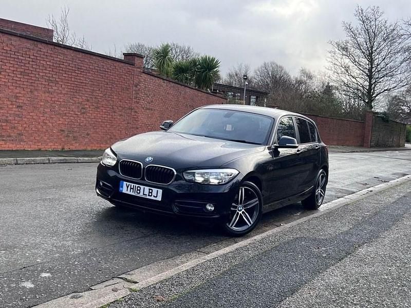 Used BMW 118 Sport Line 136 HP (100 kW) 2018 Black Hatchback