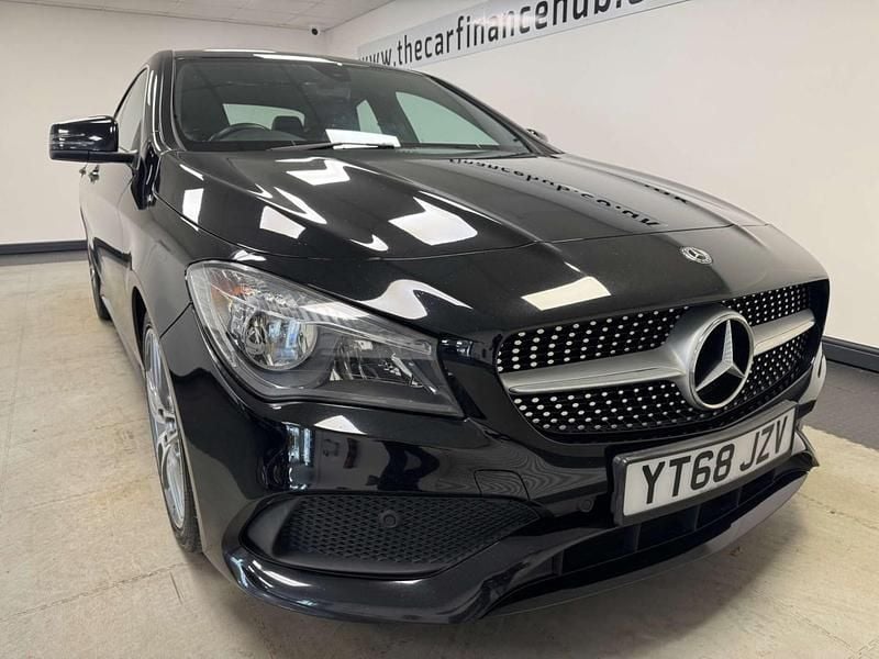 Used Mercedes CLA180 AMG line 122 HP (89 kW) 2018 Black Sedan