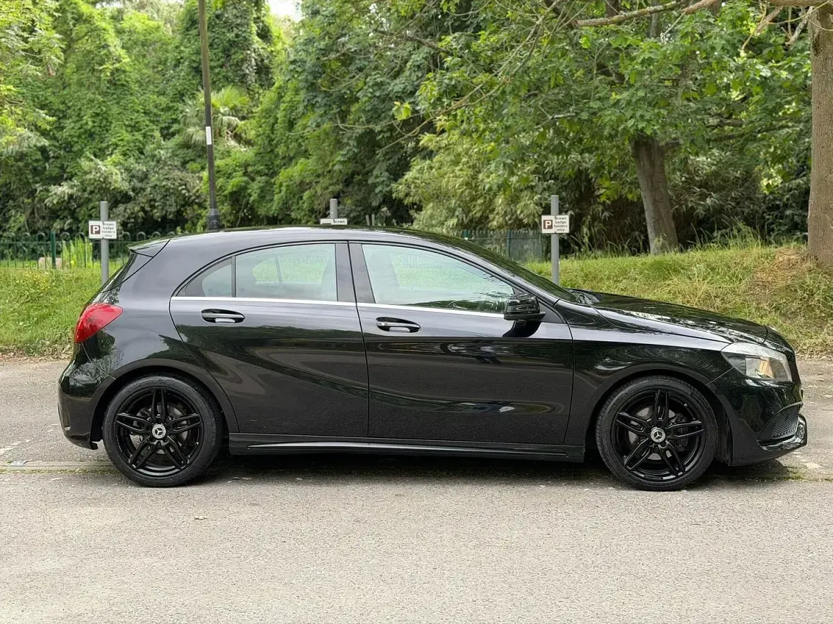 Used Mercedes A180 AMG line 2017 Black Hatchback