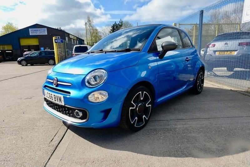 Used Fiat 500C S 85 HP (62 kW) 2016 Blue Cabriolet