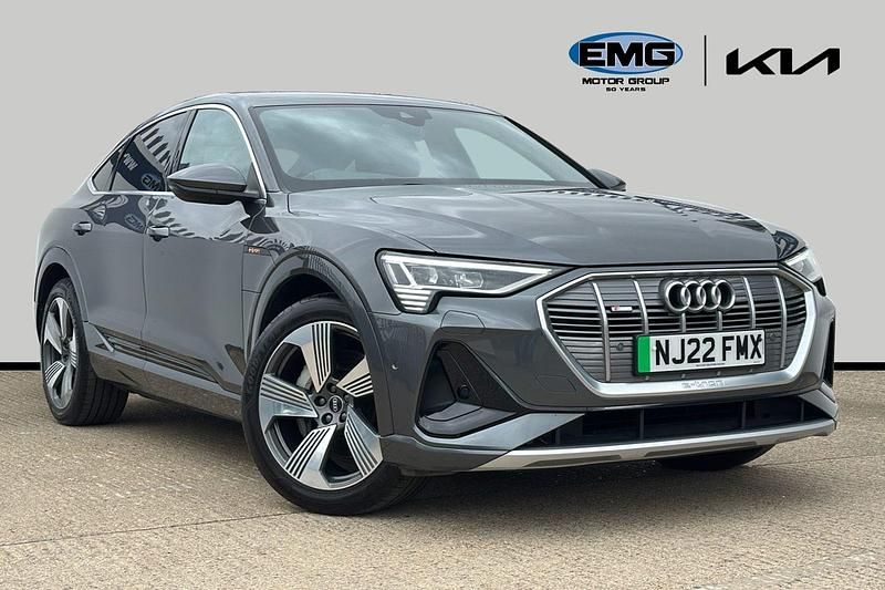 Grey Used 2022 Audi e-tron Sportback S-Line SUV | £23,195 (Fair price) - Image 1/3