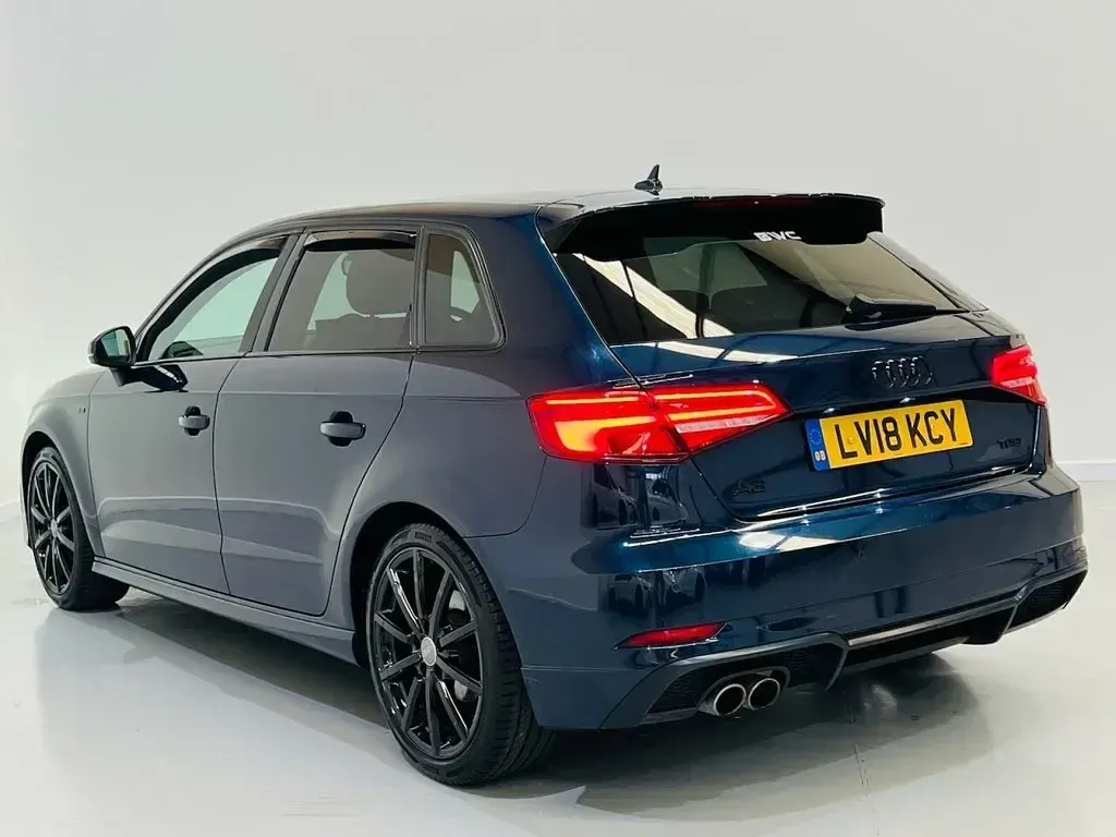 Used Audi A3 Sportback Black Edition 150 HP (110 kW) 2018 Blue Hatchback