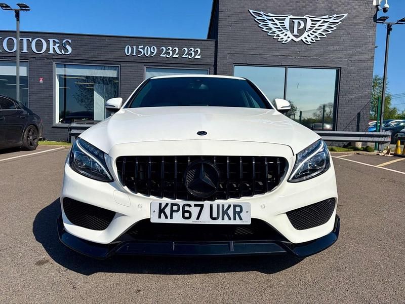 Used Mercedes C250 AMG line 2017 White Sedan