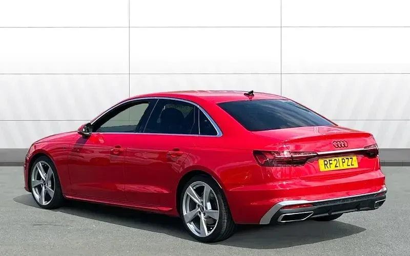 Used Audi A4 S-Line 136 HP (100 kW) 2021 Red Sedan