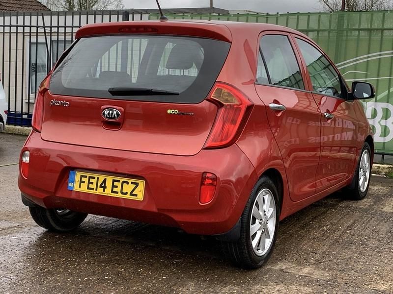 Used Kia Picanto 84 HP (61 kW) 2014 Red Hatchback